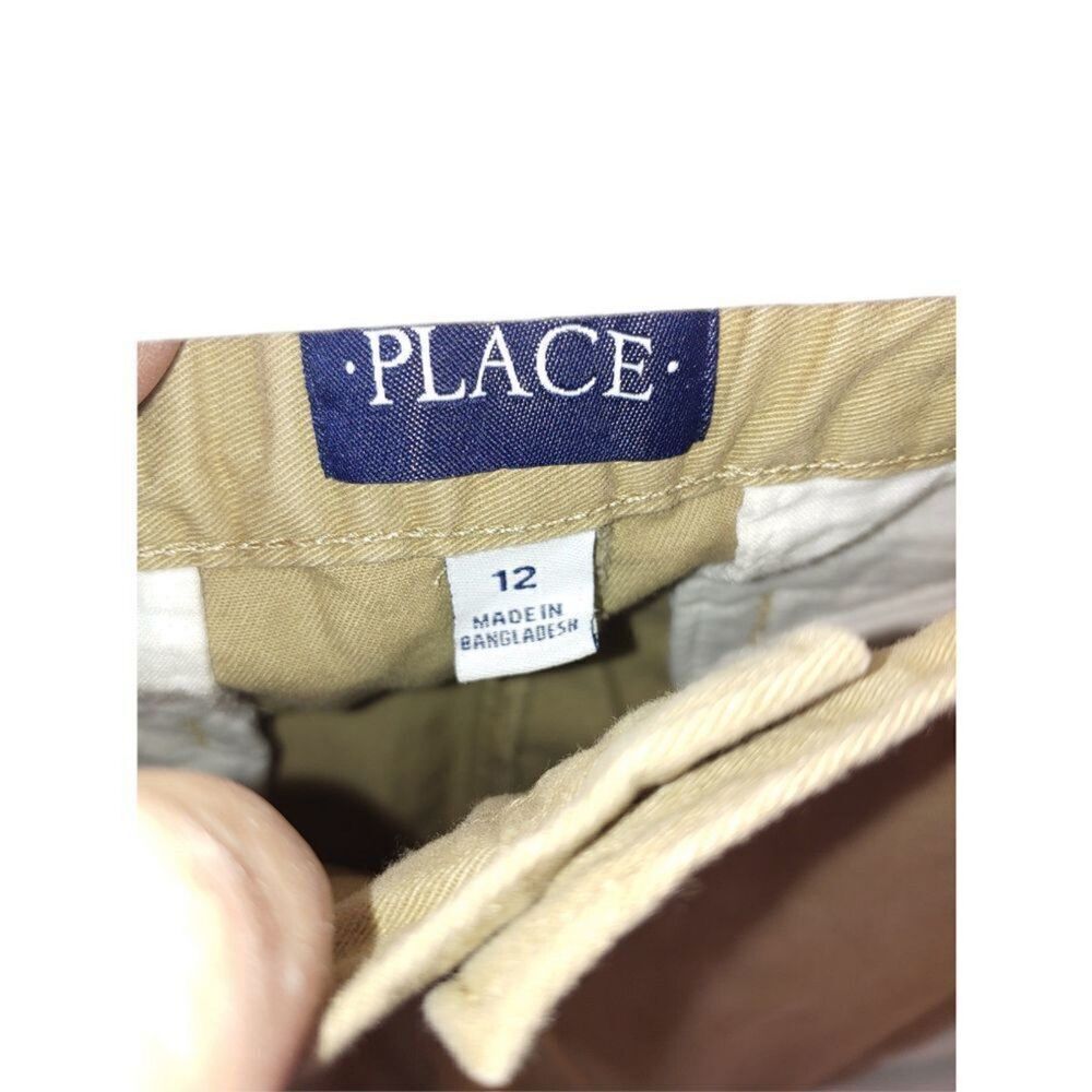 Childrens Place Boys Size 12 Khaki Jeans - Picture 4 of 4